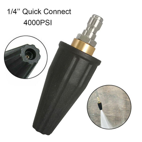 Pressure Washer Tips Turbo Nozzle 4000 PSI  360° Rotating Turbo Spray Tips For Power Washer with 1/4