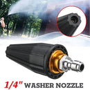 Pressure Washer Tips Turbo Nozzle 4000 PSI  360° Rotating Turbo Spray Tips For Power Washer with 1/4" Quick Connector,