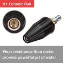 Pressure Washer Tips Turbo Nozzle 4000 PSI  360° Rotating Turbo Spray Tips For Power Washer with 1/4" Quick Connector,