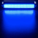 42LED Waterproof 316 Stainless Steel Trim Ring Boat High-Intensity LED Underwater Light Clear Lens Pontoon Marine/Boat Transom (Blue)