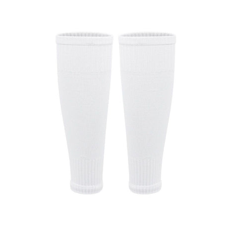 4 Pairs Leg Sleeves for Soccer, Shin Guard Sleeves Accompany Grip Socks, Youth Adults （Red+white）