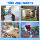 Dual Turbo Nozzle Pressure Washer, 360°Rotating Turbo Nozzle with 1/4" Quick Connector, Orifice Twin Turbo Nozzle, 4-6 GPM, 4000 PSI