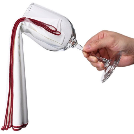 6 Pcs Wine Glass Polishing Cloths Large Microfiber Cleaning Cloths 25 x 20 Inch Lintless Towels for Drying Wine Glasses Cleaning Window Stemware Dishes Glassware (Burgundy, Blue, Green)