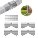 4Pcs Gutter Extension Hinge, Downspout Extension Flip-Up Hinge, Easy DIY Installation on Any Size Rectangle or Square Downspout (4)
