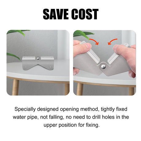 4Pcs Gutter Extension Hinge, Downspout Extension Flip-Up Hinge, Easy DIY Installation on Any Size Rectangle or Square Downspout (4)