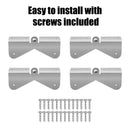 4Pcs Gutter Extension Hinge, Downspout Extension Flip-Up Hinge, Easy DIY Installation on Any Size Rectangle or Square Downspout (4)