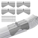 4Pcs Gutter Extension Hinge, Downspout Extension Flip-Up Hinge, Easy DIY Installation on Any Size Rectangle or Square Downspout (4)