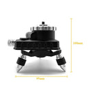 Laser Level Adapter Micro-adjust Fine Metal 360-Degree Rotating Base Tripod Connector, Standard 1/4 "-20 Male Thread Compatible with most Laser Level Devices