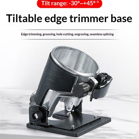 3709 370 Compact Router Tilt Base 90*90mm  Angle Router Base Trimmer Protective Base Woodworking Accessories for Groove Cutting Jig Templates