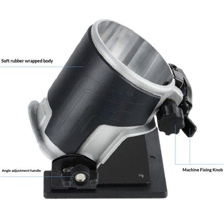 3709 370 Compact Router Tilt Base 90*90mm  Angle Router Base Trimmer Protective Base Woodworking Accessories for Groove Cutting Jig Templates