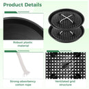 Plastic Plant Saucer Stand,4-Pack 14 inch, Elevated Plant Saucer Self-Watering Fabric Pot Base, Use Nonwoven Grow Bags, Plant Saucers Flower Pot Tray for Indoor-Outdoo and Grow Tents Greenhouses