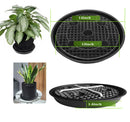 Plastic Plant Saucer Stand,4-Pack 14 inch, Elevated Plant Saucer Self-Watering Fabric Pot Base, Use Nonwoven Grow Bags, Plant Saucers Flower Pot Tray for Indoor-Outdoo and Grow Tents Greenhouses