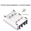Adjustable Laptop Stand - Fits 5 Devices, Modern Design, Tool Free Adjustment, Protective & Stable | Grey (Grey, 5 Slots)