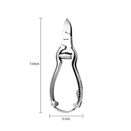 Heavy Duty Podiatrist Toenail Clippers for Thick and Ingrown Nails, Stainless Steel Toe Nail Clipper, Toenail Tools - Silver
