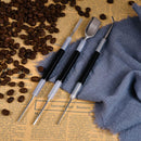 Latte Art Set (3 Tools) for Latte Art, Cappuccino and Espresso,Espresso Latte Art Tools, Spoon & Lance, Spatula & Spike and Knob & Hook Decorating Pen Set 3 Pieces