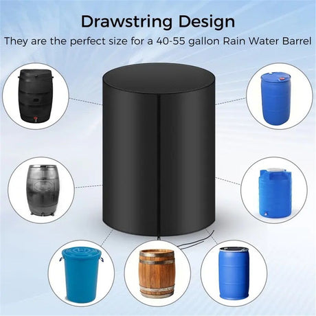 Table Cover Waterproof Round Patio Cool Bar Table Cover with Drawstrings, Fade Resistant Fabric for Cocktail Coffee Outdoor Furniture Side Tables, Black（There is only one protective bag）