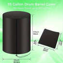 Table Cover Waterproof Round Patio Cool Bar Table Cover with Drawstrings, Fade Resistant Fabric for Cocktail Coffee Outdoor Furniture Side Tables, Black（There is only one protective bag）