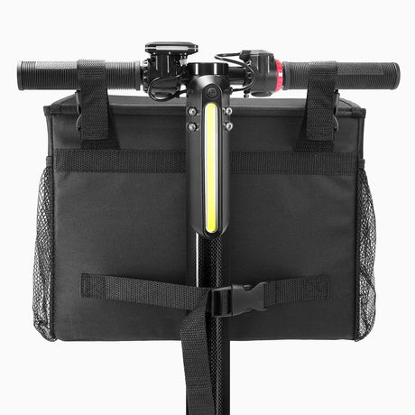 Mobility Scooter Bag – Convenient Organizer Pouch with 14-Inch Laptop Pocket and Cup Holders（black,oniy bag）