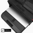 Mobility Scooter Bag – Convenient Organizer Pouch with 14-Inch Laptop Pocket and Cup Holders（black,oniy bag）
