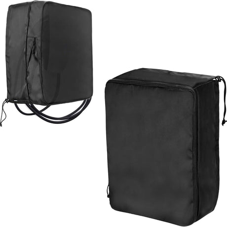 EV Charger Cover for Wall Connector Level 2, Charging Station Cover with Adjustable Zipper, Sun UV Snow Protections Bag for Most Electric Car(Black Large)