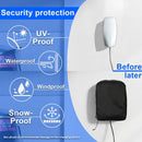 EV Charger Cover for Wall Connector Level 2, Charging Station Cover with Adjustable Zipper, Sun UV Snow Protections Bag for Most Electric Car(Black Large)