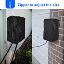 EV Charger Cover for Wall Connector Level 2, Charging Station Cover with Adjustable Zipper, Sun UV Snow Protections Bag for Most Electric Car(Black Large)
