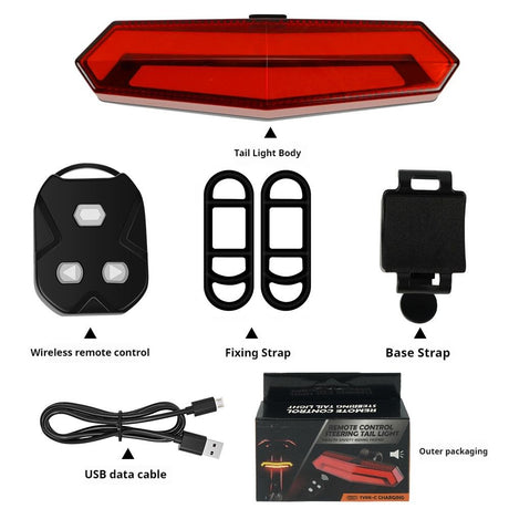 Rear Bike Light Powerful & Rechargeable - Waterproof, Multiple Modes, Quick Release Mounts, Bicycle Lights
