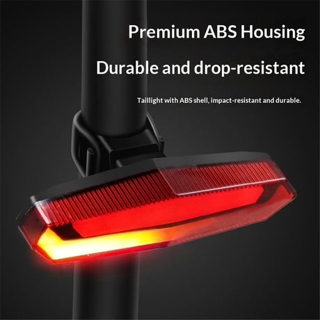 Rear Bike Light Powerful & Rechargeable - Waterproof, Multiple Modes, Quick Release Mounts, Bicycle Lights