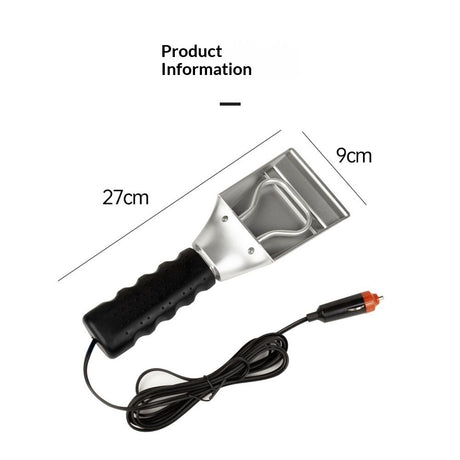 Heated Snow Ice Scraper 12V Electric Auto Windshield Ice Scrapers Electric Window Mirror Covers Side Mirror Protective Covers for Most Cars Trucks SUV