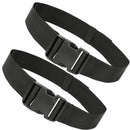2 Pack Tool Work Belt, Worker Men Belt, Adjustable Electrician Belt,   Multi functional waist bag and waist hanging bag Black(Only includes belt)