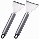 Sharp Stainless Steel Fish Scaler,Multifunction Fish Scale Planer Knife,Fish Scaler Remover Fishs Cleaning Tool Descaler Scales Scraping Tool for Home Market Restaurant (2PCS)