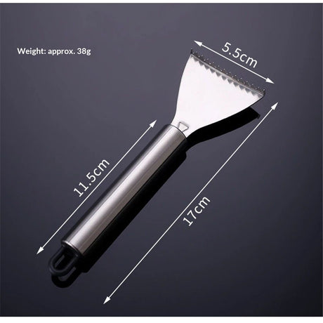Sharp Stainless Steel Fish Scaler,Multifunction Fish Scale Planer Knife,Fish Scaler Remover Fishs Cleaning Tool Descaler Scales Scraping Tool for Home Market Restaurant (2PCS)