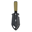 Hiking Trowel, Camping, Backpacking, Portable Shovel, Multitool, Ultralight Camp Tool, with Carrying Pouch, for Gardening, Outdoor, Survival（Silver Engineer Shovel Khaki Handl）