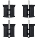 Outdoor tent fixed sandbag sandbag, sunshade base fixed sandbag, 4 pieces of outdoor sunshade legs with pavilion counterweight (no sand)
