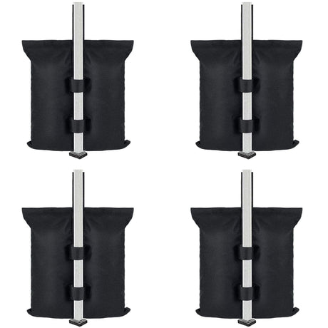 Outdoor tent fixed sandbag sandbag, sunshade base fixed sandbag, 4 pieces of outdoor sunshade legs with pavilion counterweight (no sand)