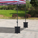 Outdoor tent fixed sandbag sandbag, sunshade base fixed sandbag, 4 pieces of outdoor sunshade legs with pavilion counterweight (no sand)