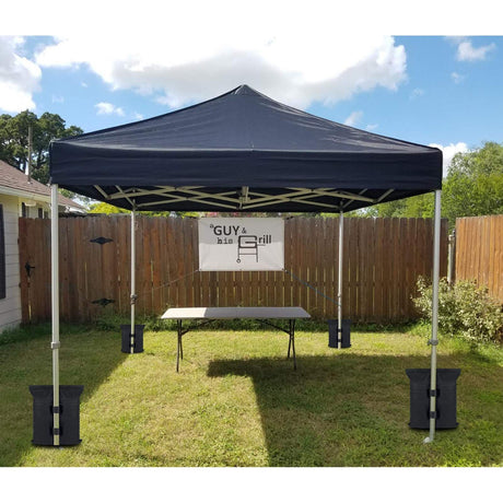 Outdoor tent fixed sandbag sandbag, sunshade base fixed sandbag, 4 pieces of outdoor sunshade legs with pavilion counterweight (no sand)