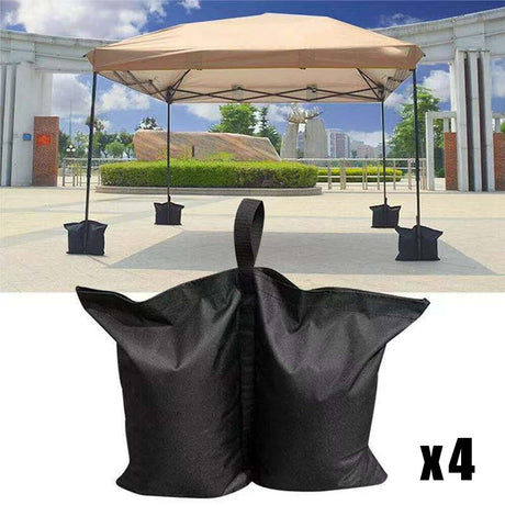 Outdoor tent fixed sandbag sandbag, sunshade base fixed sandbag, 4 pieces of outdoor sunshade legs with pavilion counterweight (no sand)