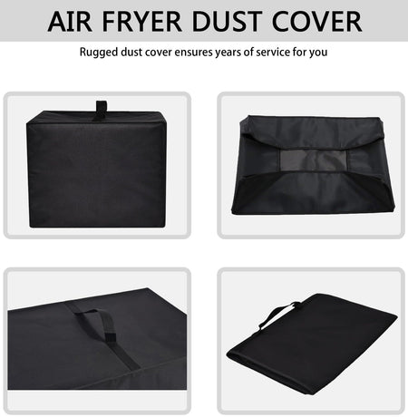 Air Fryer Cover for , Heavy Duty Waterproof Dust-proof Protective AirFryer Cover Compatible with   AirFryer Dust Lid (Black 420D：26*35*30cm)