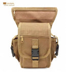 Oxford Drop Leg Bag for Men Women Thigh Water Resistant Fashion Motorcycle Leg Holster Hiking Waist Bag Pouch Tactical Fanny Pack Hip Drop Leg Pouch for Men Women Outdoor （khaki）