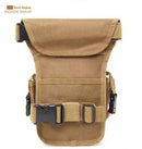 Oxford Drop Leg Bag for Men Women Thigh Water Resistant Fashion Motorcycle Leg Holster Hiking Waist Bag Pouch Tactical Fanny Pack Hip Drop Leg Pouch for Men Women Outdoor （khaki）