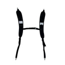 Adjustable Backpack Shoulder Straps Waterproof Replacement Belt Padded Suspenders for Dry Bag Pouch Drifting Diving Outdoor Sport Black (alloy hook)