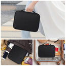 Watch Band Storage Case Watch Band Organizer Bag Watch Band Case and Storage Holder Watch Bands Holder Carrying Case Compatible with 35 Watch Straps and Accessories, Black