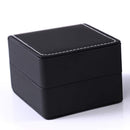 2 pack Watch Box, PU Leather Watch Case, Gift Boxs With Cushion For Most Watches, Smart Watch & jewelry,Watch Organizer as Gifts For Birthday, Men and Women (oniy box, Black)