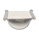 Large White Hanging Hamster and Parrot Bed, Warm Breathable Soft Pet Hanging Bed, Detachable Cat Cradle for Small Animals in Cage and Window Use（L）