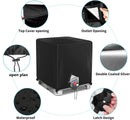 Zipper Tote Cover Barlic for 210D Outdoor Water Tank Protective Cover, Oxford Fabric Protective Cover, Rain/Snow/UV Protection(Black)