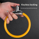 Bicycle Cable Lock, Steel Cable with Keys, Security Lock,Theft Bike Cable Lock, Portable, Versatile, Security (orange)