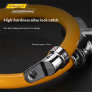 Bicycle Cable Lock, Steel Cable with Keys, Security Lock,Theft Bike Cable Lock, Portable, Versatile, Security (orange)