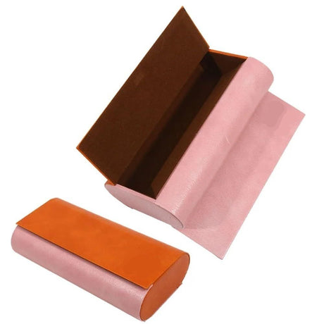Glasses Case for 2 Storage Portable Compact Slim Two-Piece Soft Case Hard Case, Sunglasses Box Large Capacity Eyeglasses Holder Women