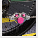 Bike Chain Cleaning Tool, Multi functional chain cleaner Suitable for Mountain Bike, Road Bike,Bicycle Cleaning Brush Tool for Drivetrain (pink)